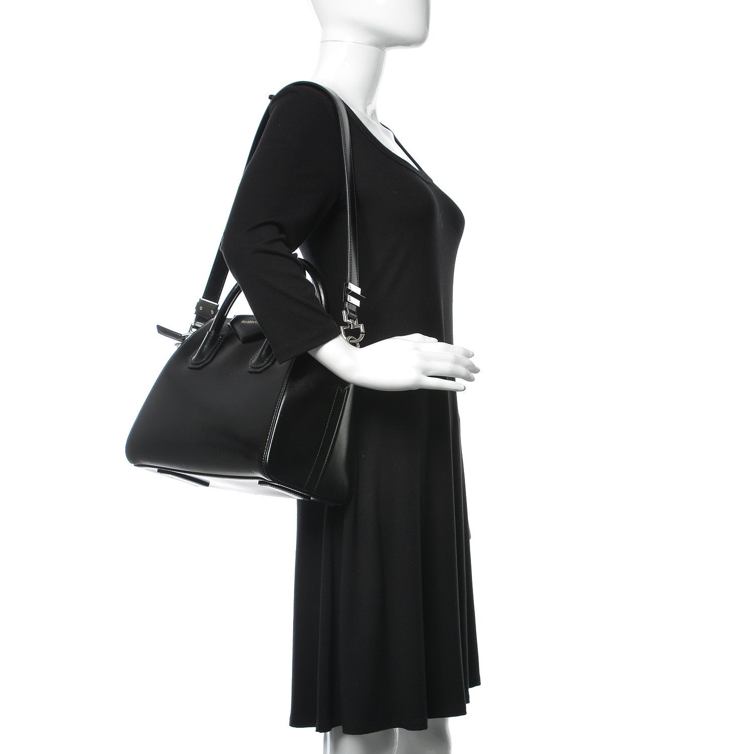 Givenchy Shiny Lord Calfskin Small Antigona Black 2 of 15