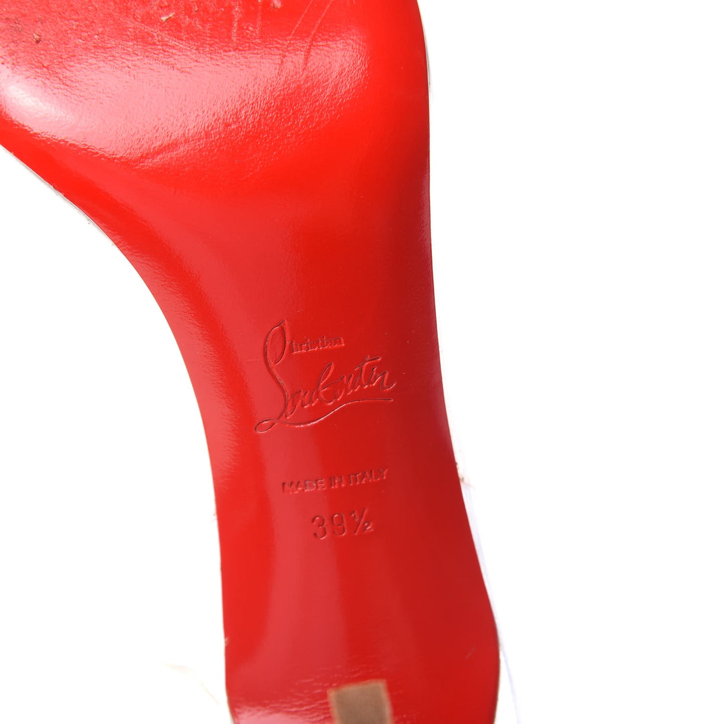 PVC Specchio Calf Just Picks 85 Slingback Pumps 39.5 Version Silver