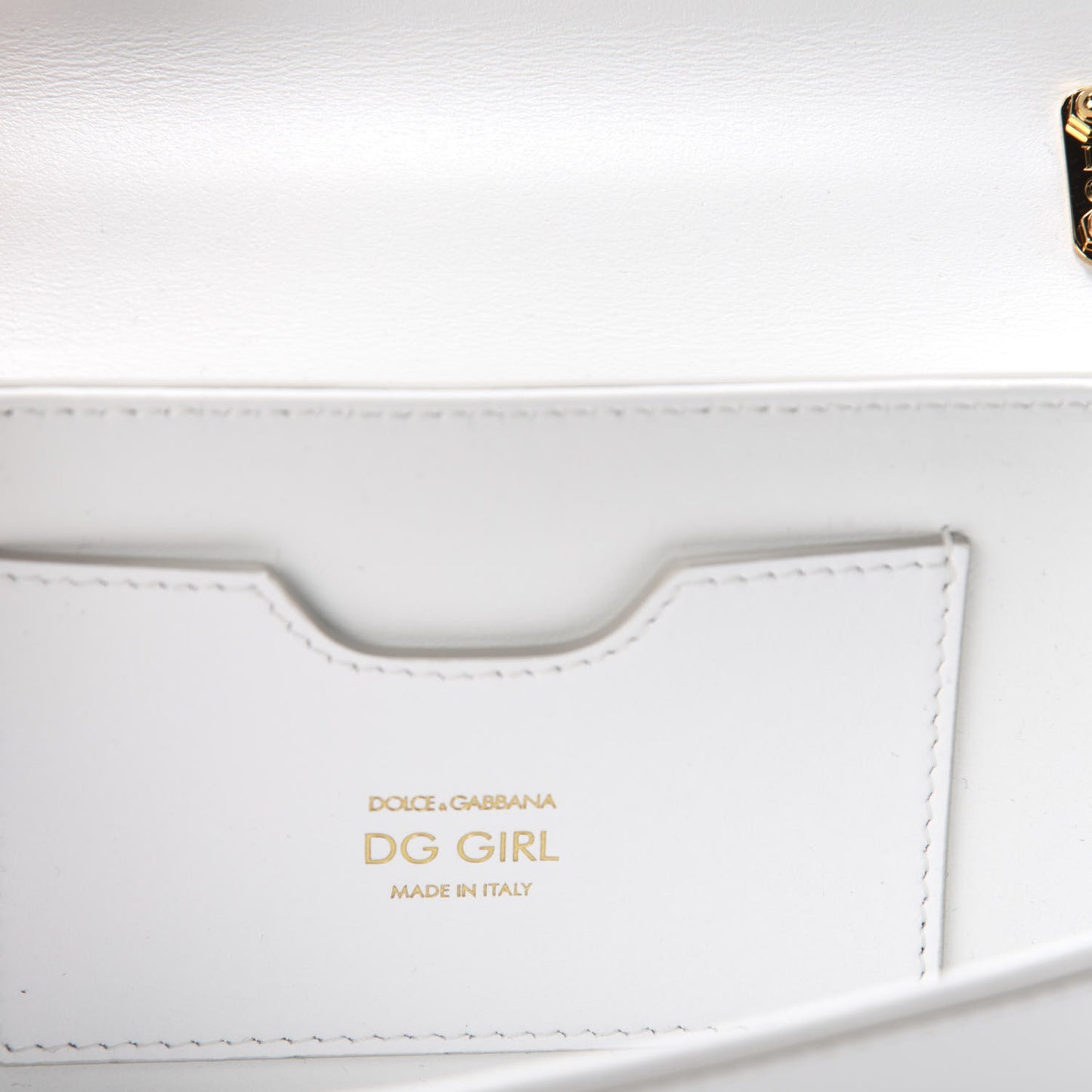 Nappa DG Girls Shoulder Bag White