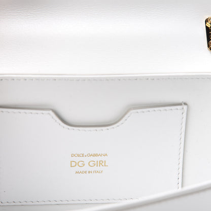 Dolce & Gabbana Nappa DG Girls Shoulder Bag White 9 of 11