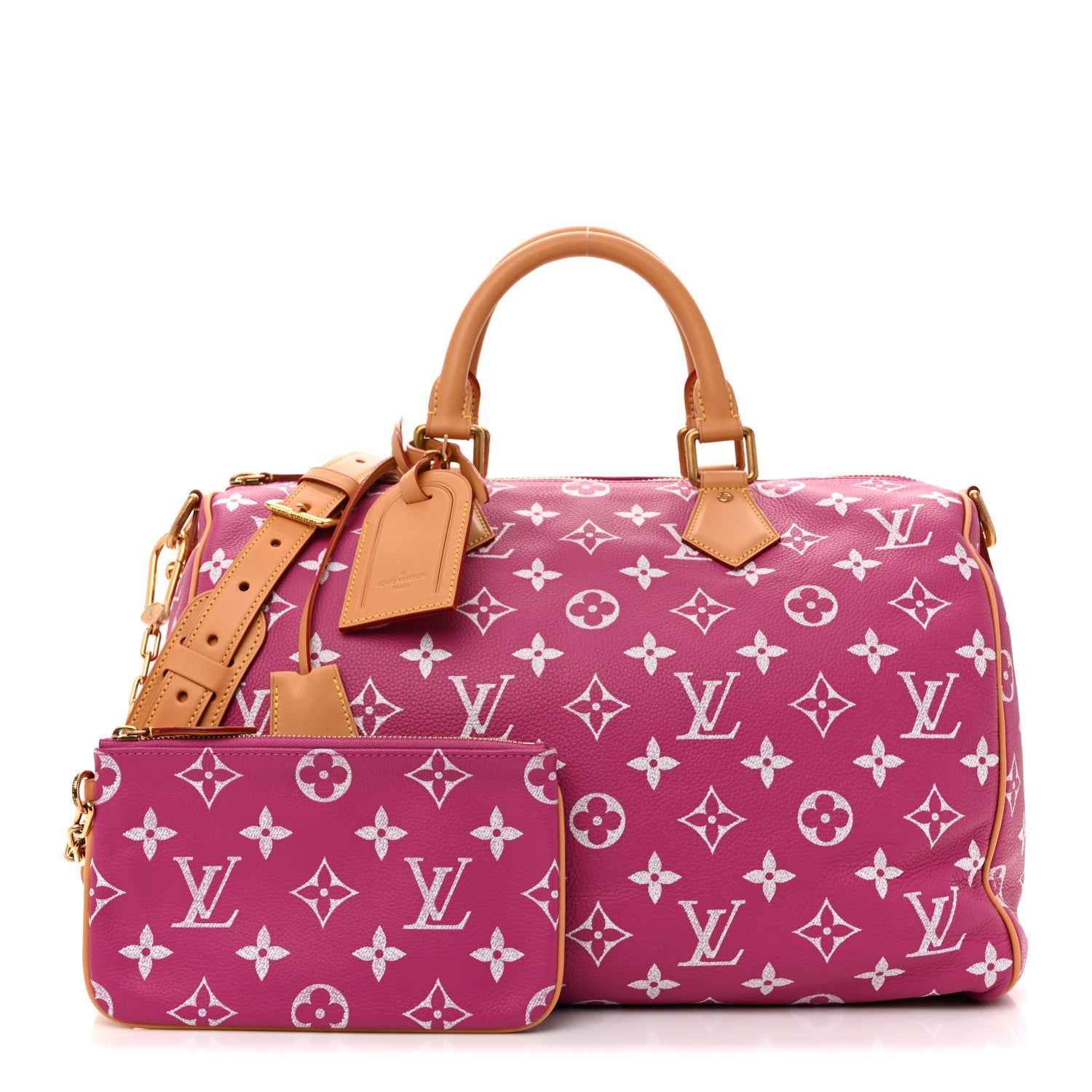 Louis Vuitton Calfskin Monogram Speedy P9 Bandouliere 40 Agate 2 of 11
