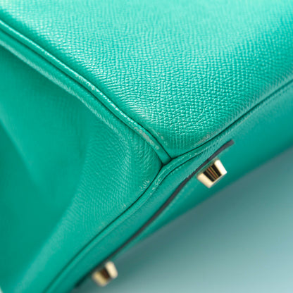 Hermes Epsom Birkin 30 Bleu Paon 9 of 22