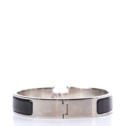 Hermes Enamel Narrow Clic Clac H Bracelet PM Black 3 of 5