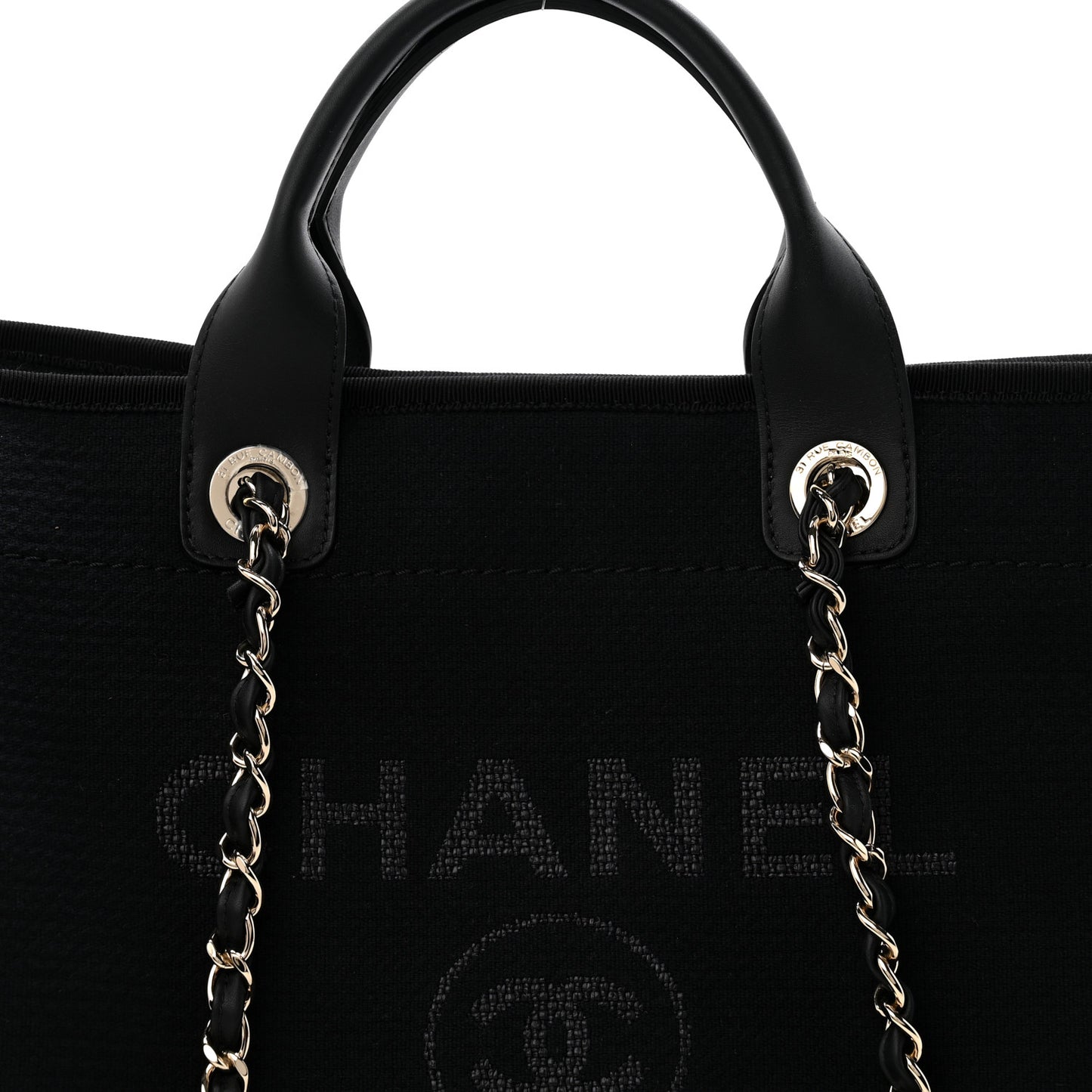 Mixed Fibers Medium Deauville Tote Black