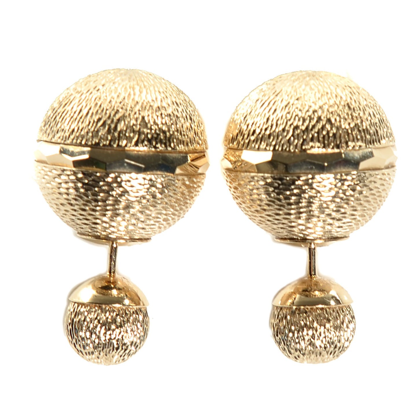 Mise En Dior Tribal Earrings Gold