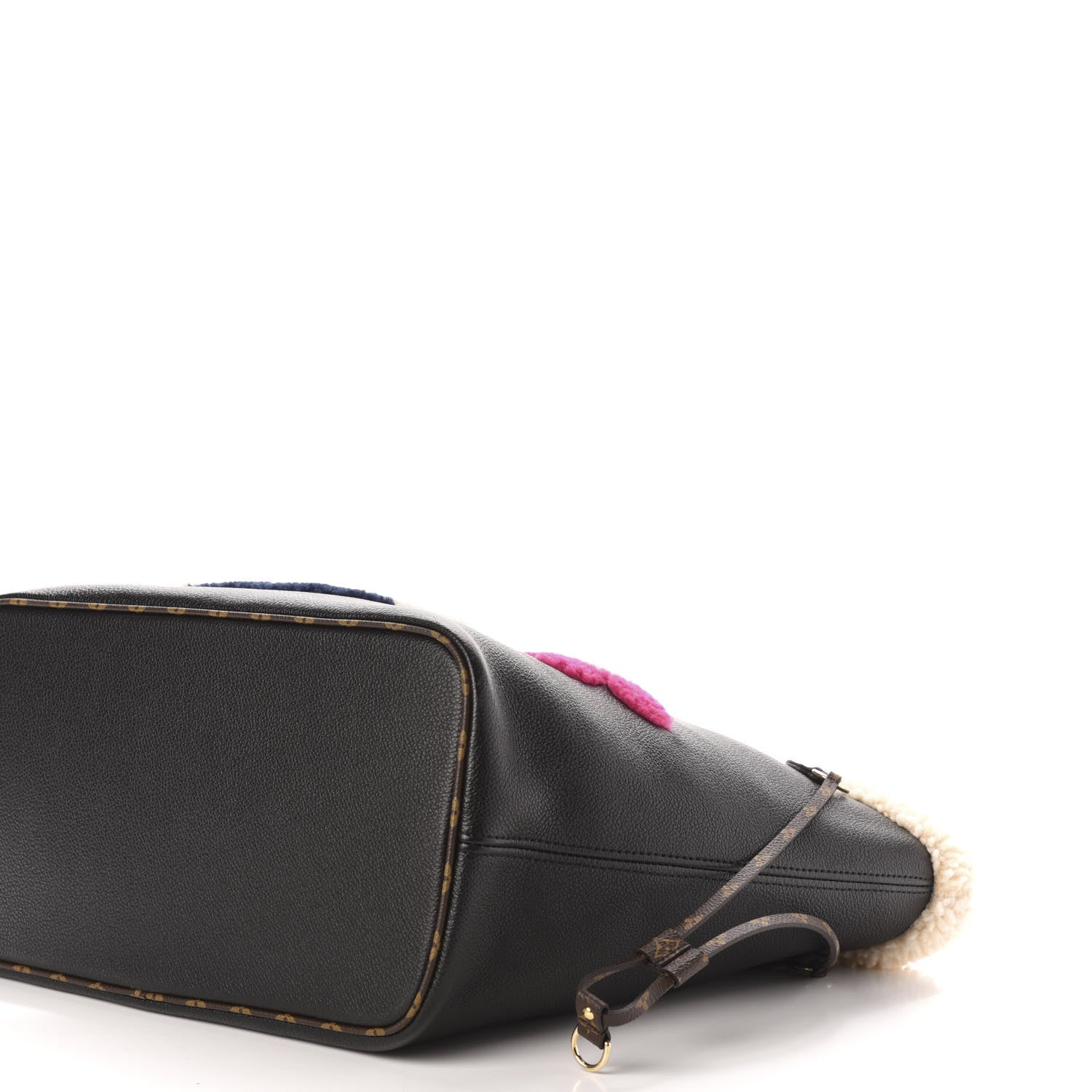Louis Vuitton Calfskin Monogram Teddy Neverfull MM Black 10 of 13