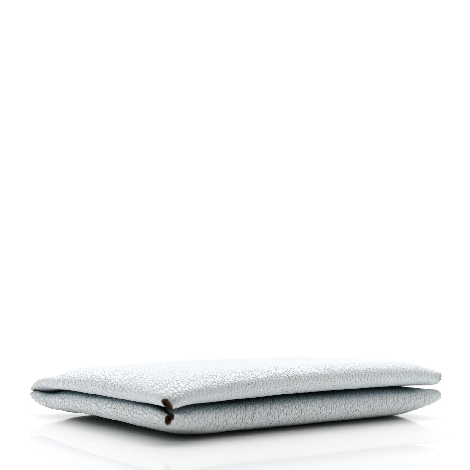 Hermes Chevre Mysore Verso Calvi Card Case Bleu Brume Brique 4 of 11