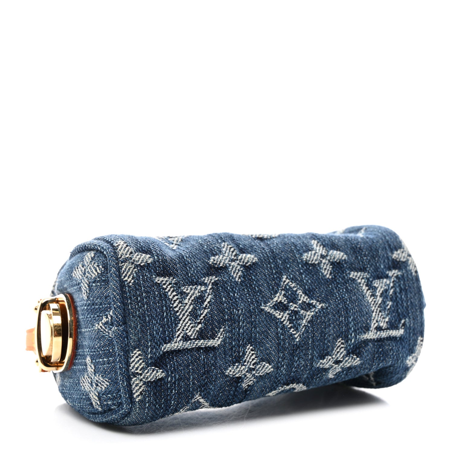 Louis Vuitton Monogram Denim Pochette Speedy PM Key Holder Blue 4 of 6