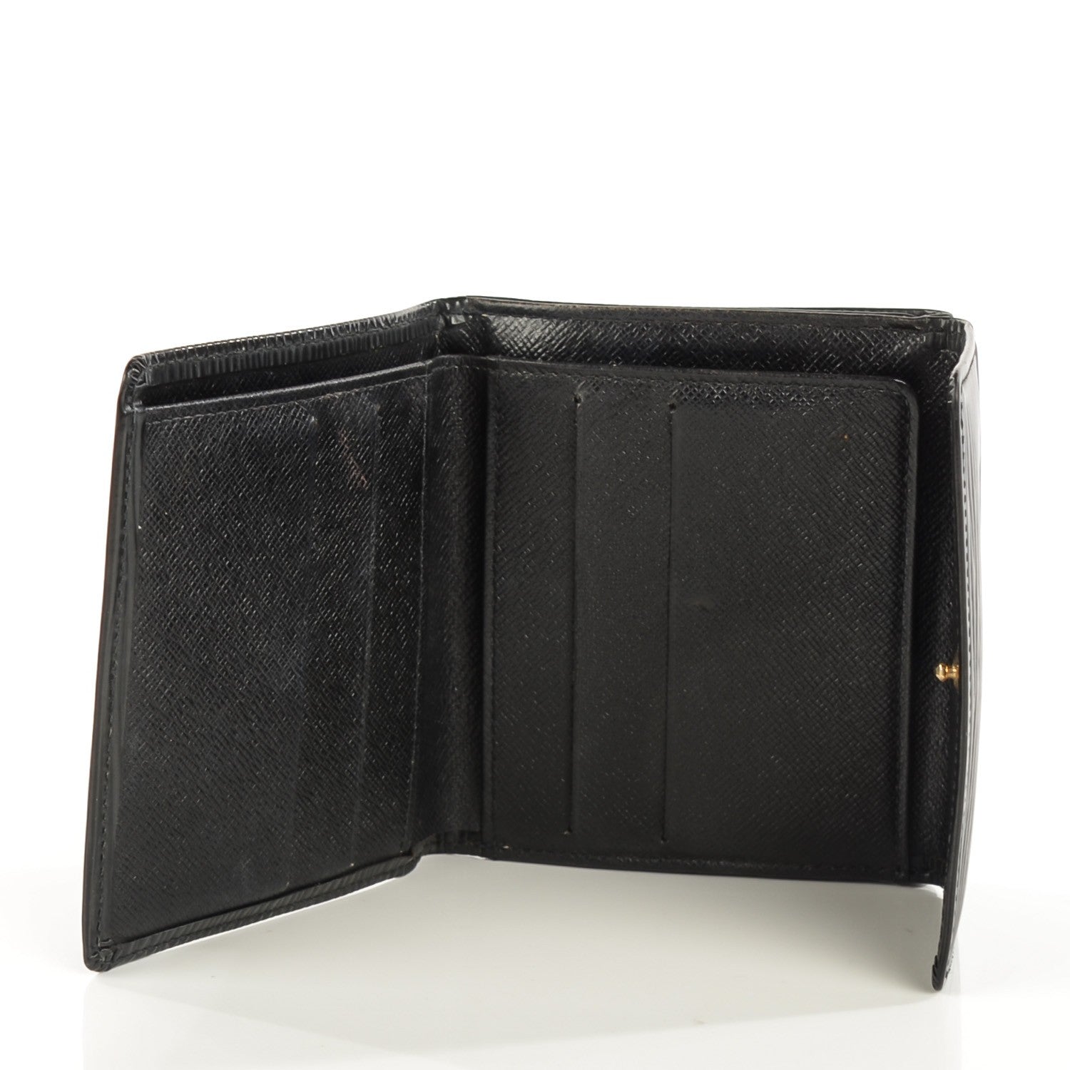 Louis Vuitton Epi Elise Wallet Black 6 of 8