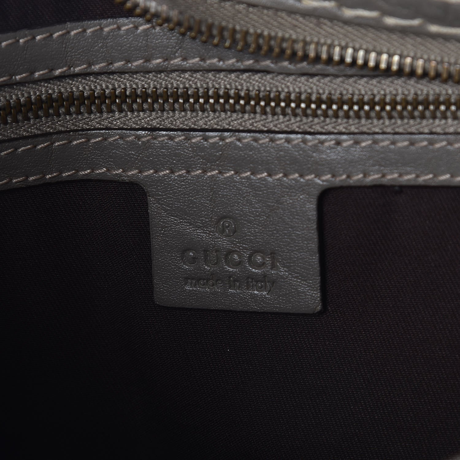 Gucci Monogram Medium Jockey Hobo Grey 8 of 9