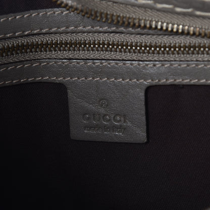 Gucci Monogram Medium Jockey Hobo Grey 8 of 9