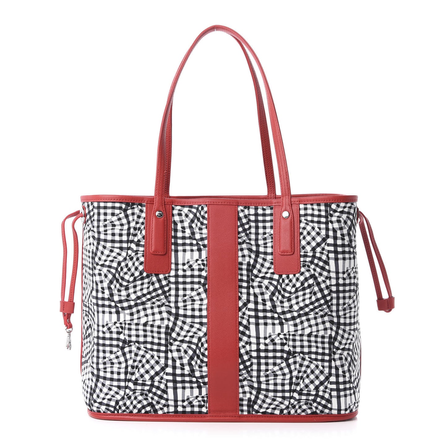 Visetos Medium Liz Reversible Shopper Tote Black Red