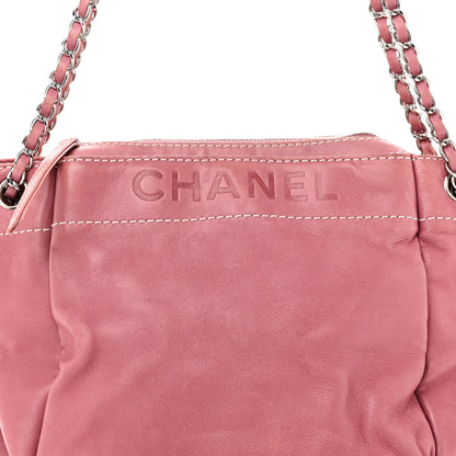 Chanel Lambskin Lax Accordion Hobo Pink 8 of 10