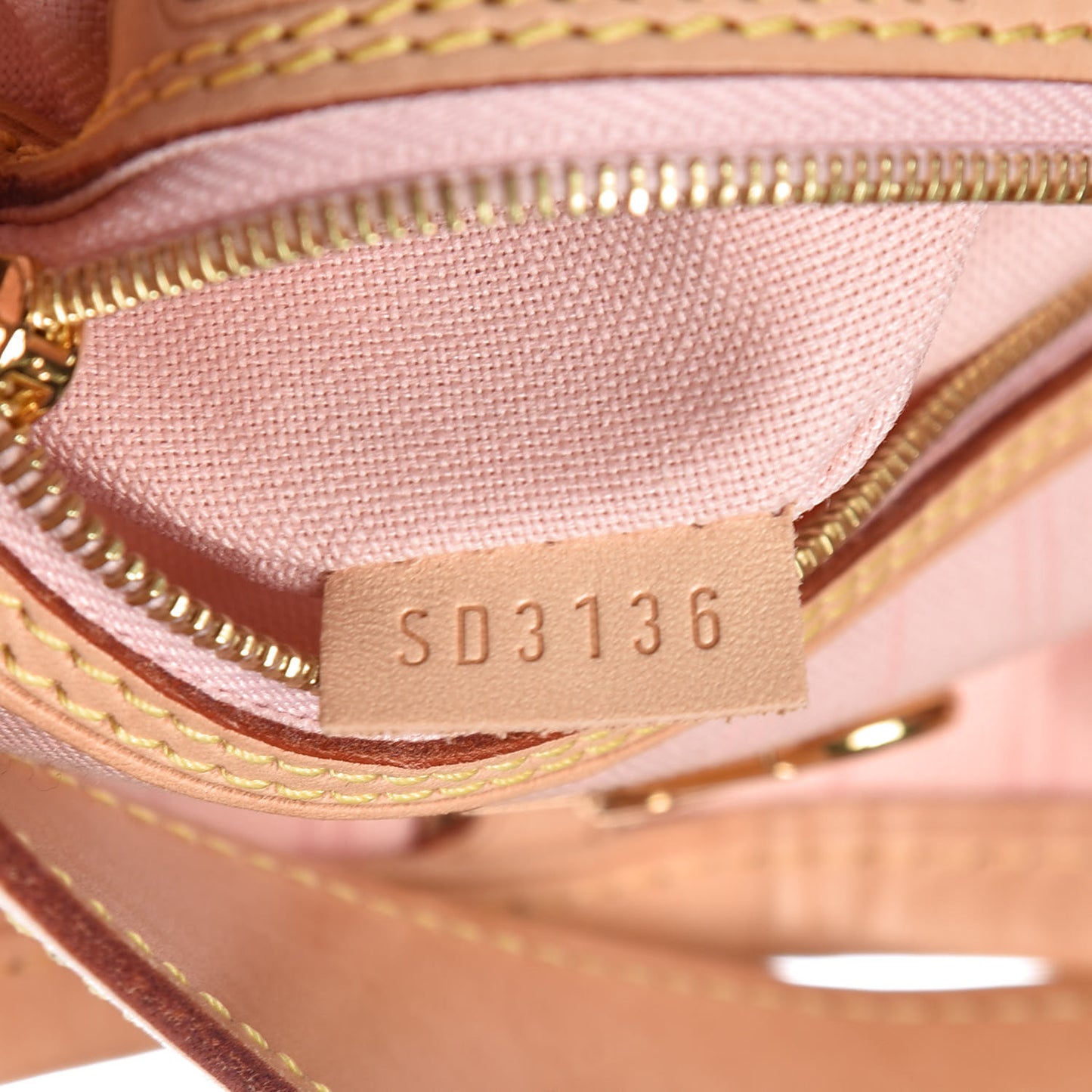 Damier Azur Delightful MM Rose Ballerine