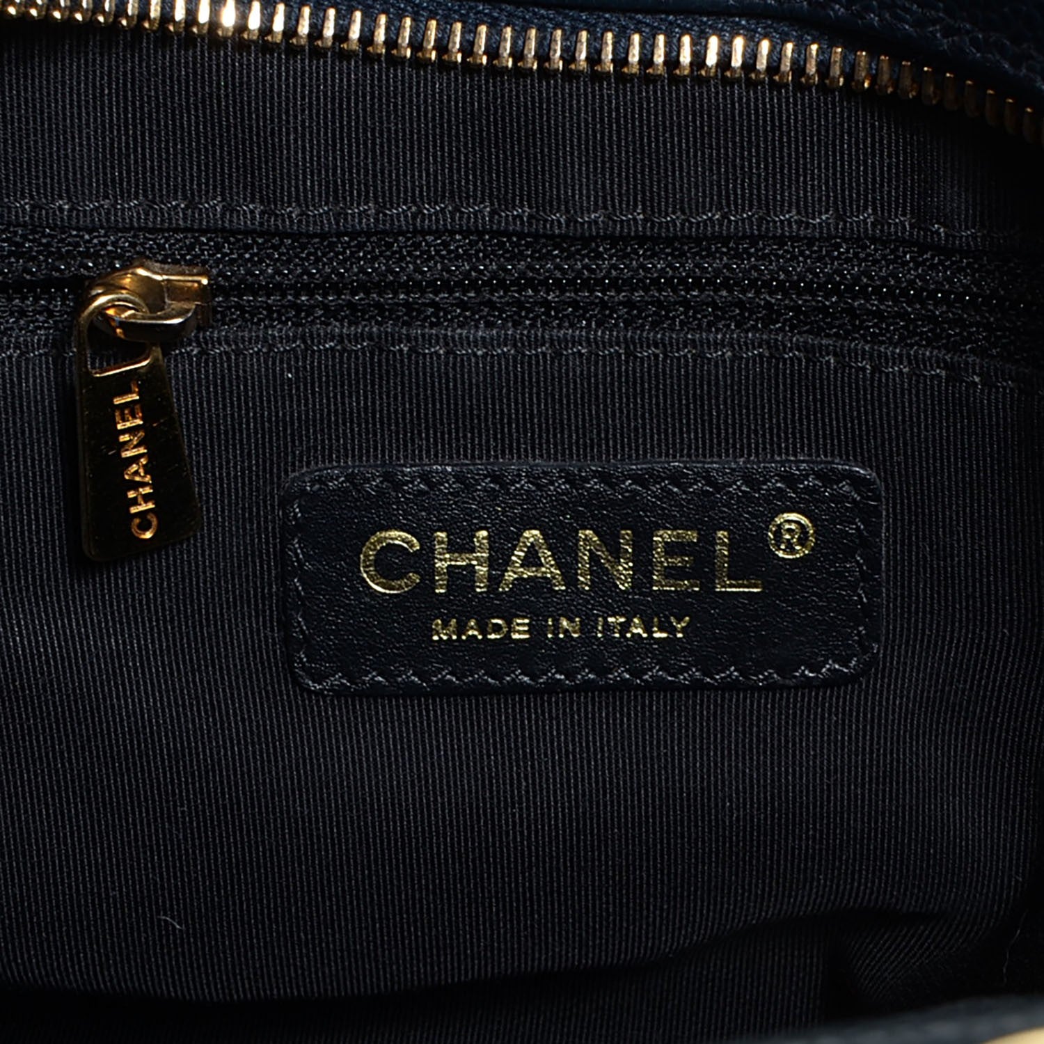 Chanel Caviar Quilted Petit Timeless Tote PTT Navy 6 of 7
