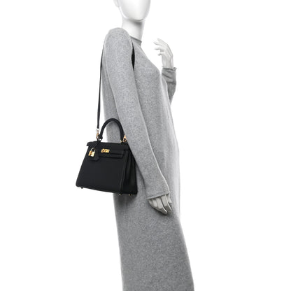 Hermes Togo Kelly Retourne 25 Black 2 of 11