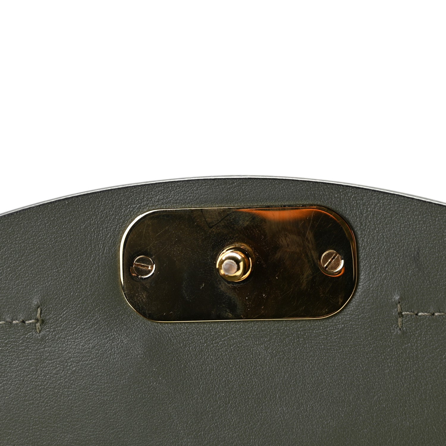 Chloe Calfskin Crocodile Embossed Mini C Double Carry Misty Forest 10 of 10