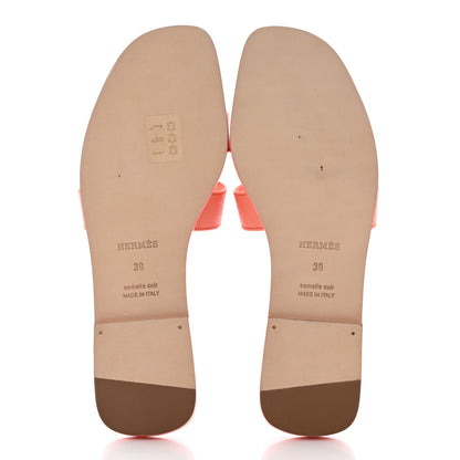 Hermes Epsom Oran Sandals 39 Orange Joey 5 of 19