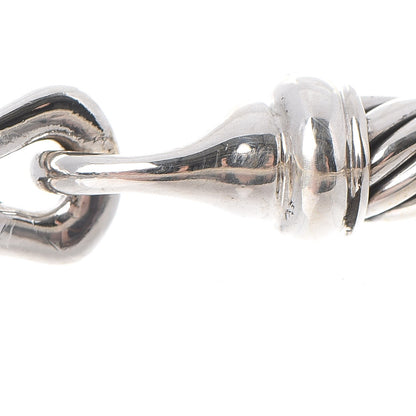 David Yurman Sterling Silver Diamond 5mm Cable Buckle Bracelet 5 of 5
