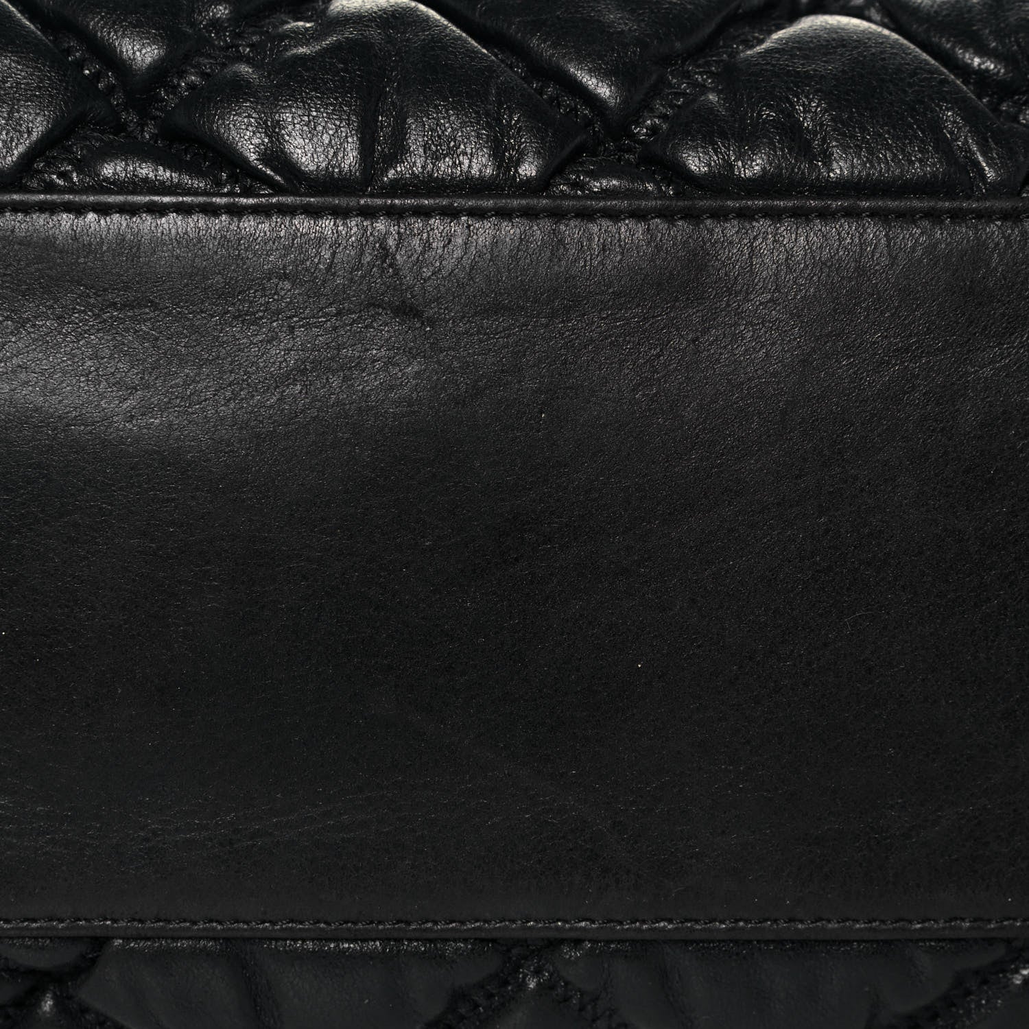 Chanel Calfskin Bubble Quilt Bowler Black 15 of 16