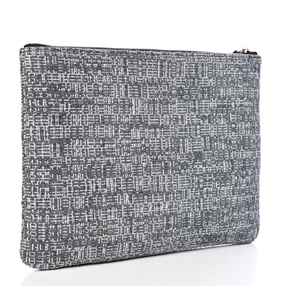 Chanel Canvas Small Deauville Pouch Charcoal 3 of 8