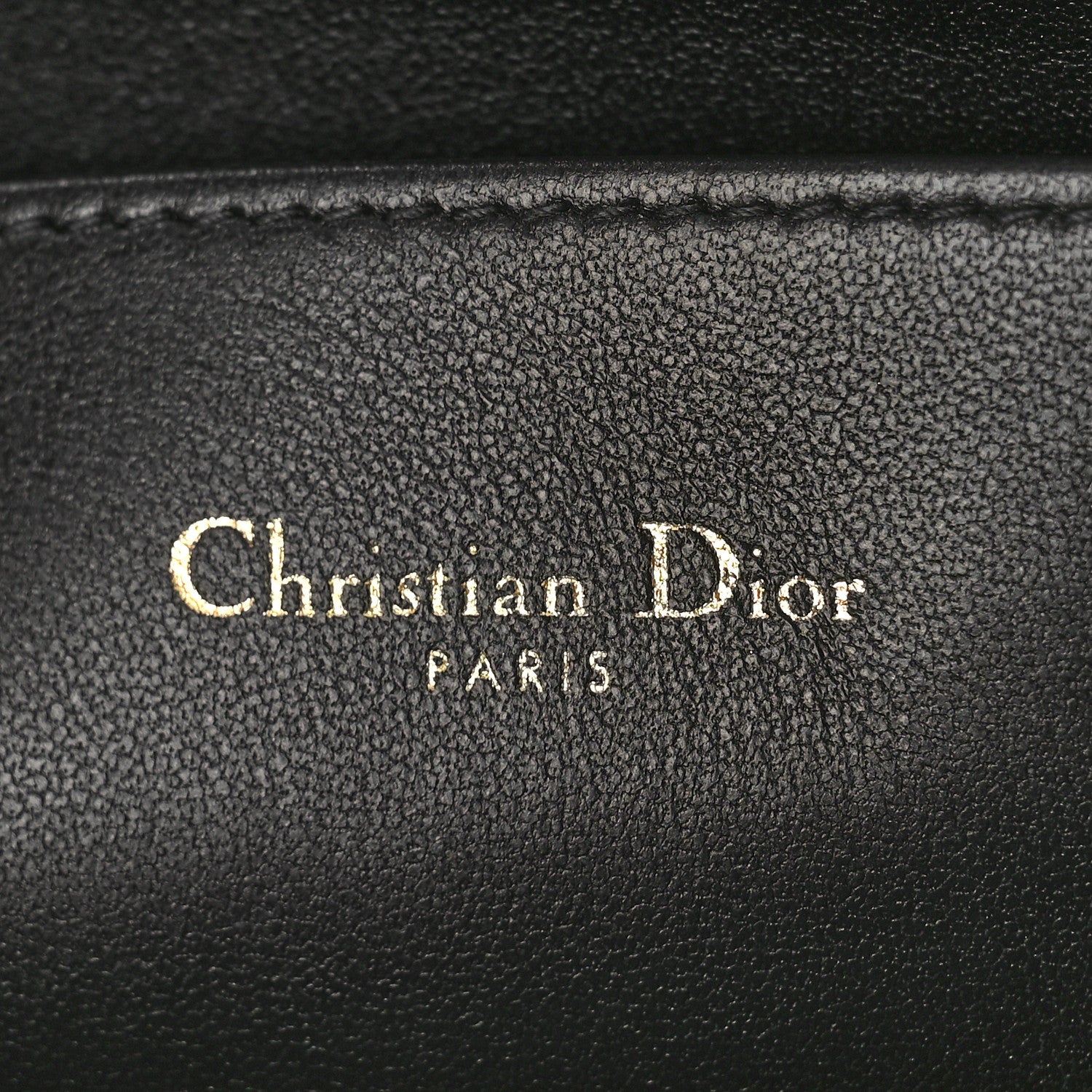 Christian Dior Supple Calfskin Cannage Large Caro Daily Pouch Black 6 of 8