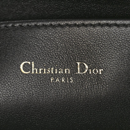 Christian Dior Supple Calfskin Cannage Large Caro Daily Pouch Black 6 of 8
