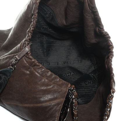 Chanel Distressed Caviar XL Coco Cabas Brown 5 of 7