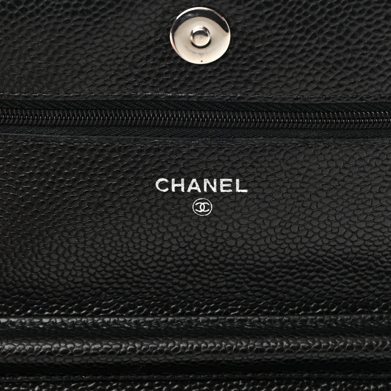 Chanel Caviar Quilted Wallet On Chain WOC Black 6 of 15