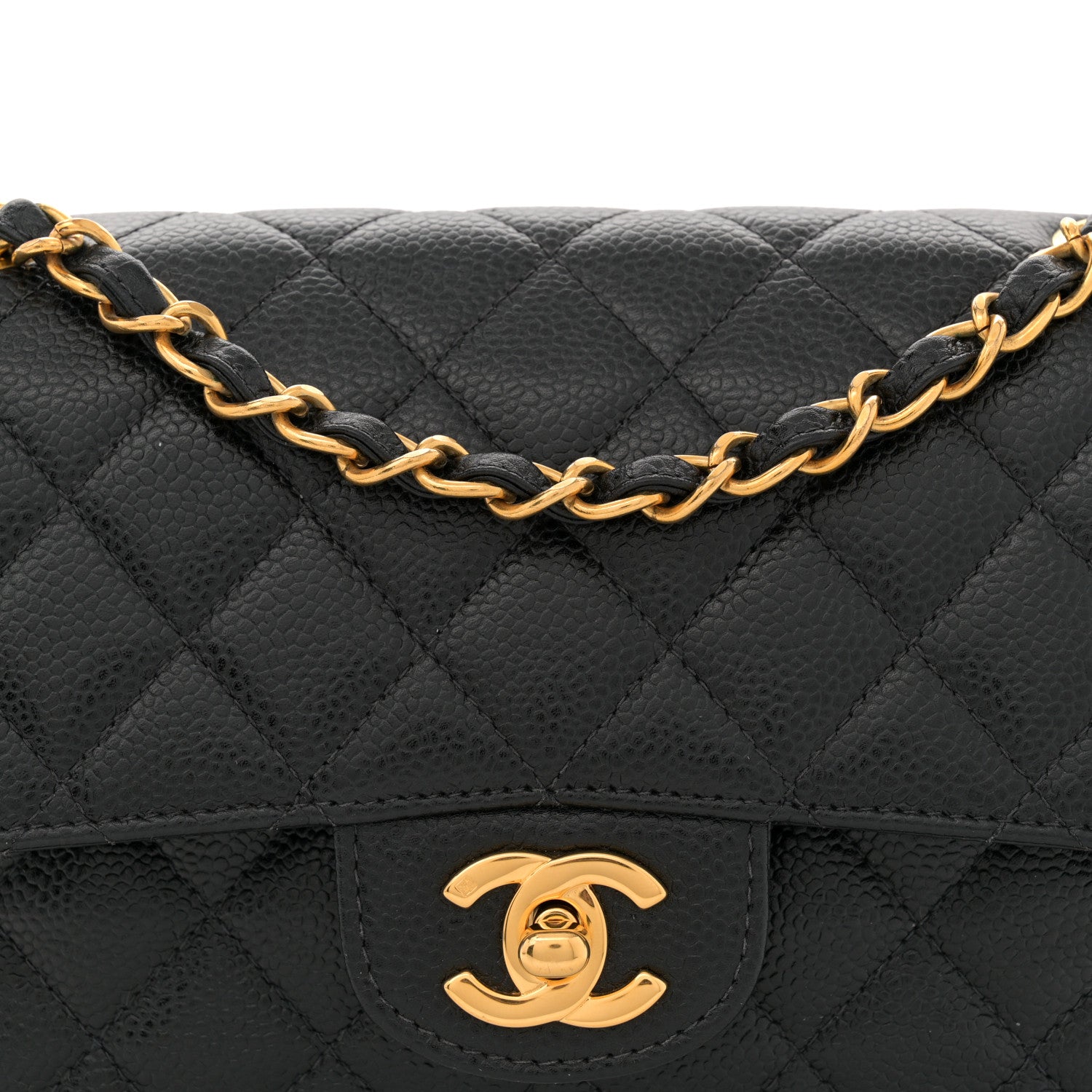 Chanel Caviar Quilted Small Double Flap Black 8 of 12