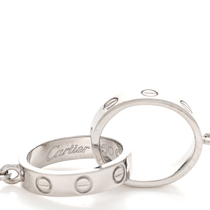 Cartier 18K White Gold Interlocking LOVE Necklace 4 of 4