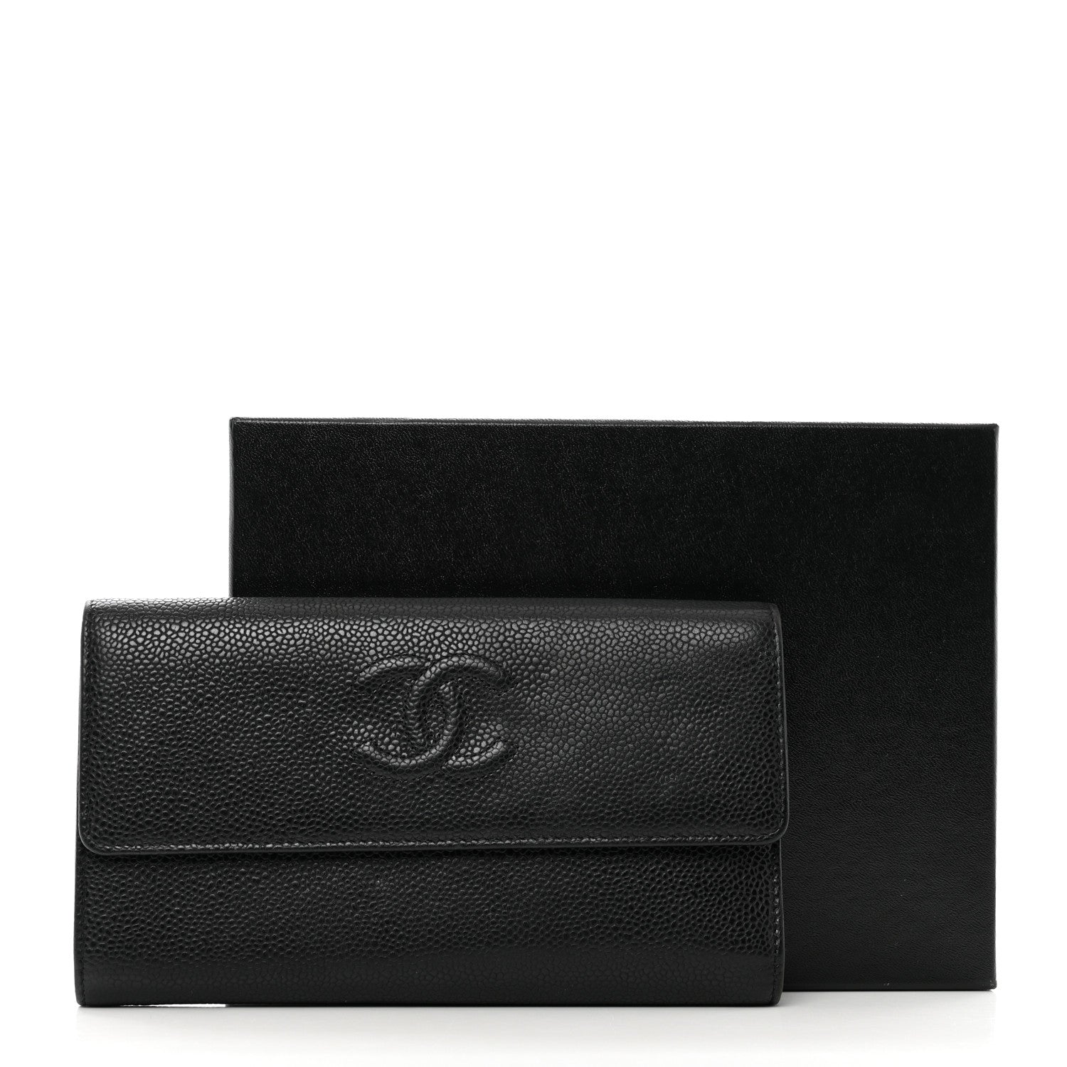 Chanel Caviar Timeless CC Large Gusset Flap Wallet Black 12 of 12