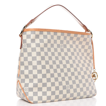 Louis Vuitton Damier Azur Delightful PM Rose Ballerine 3 of 12