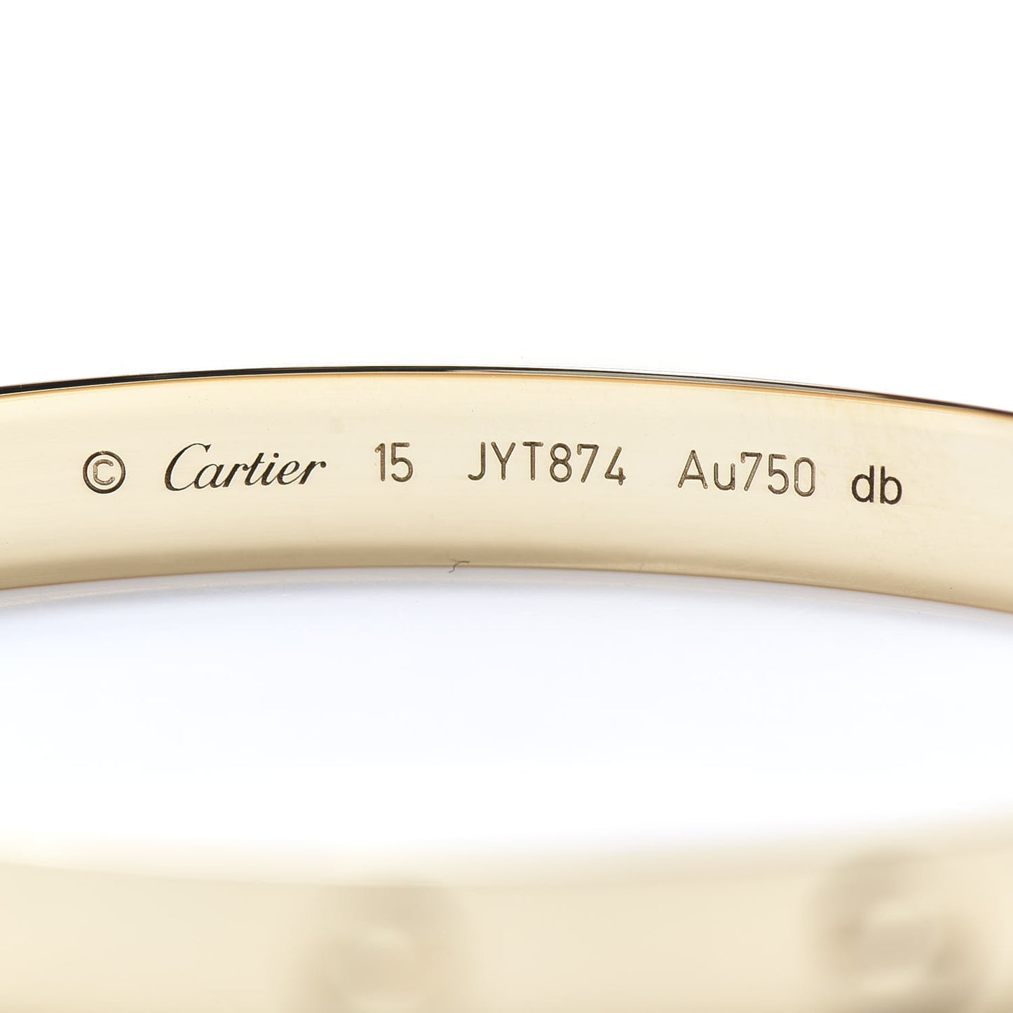 18K Yellow Gold LOVE Bracelet 15