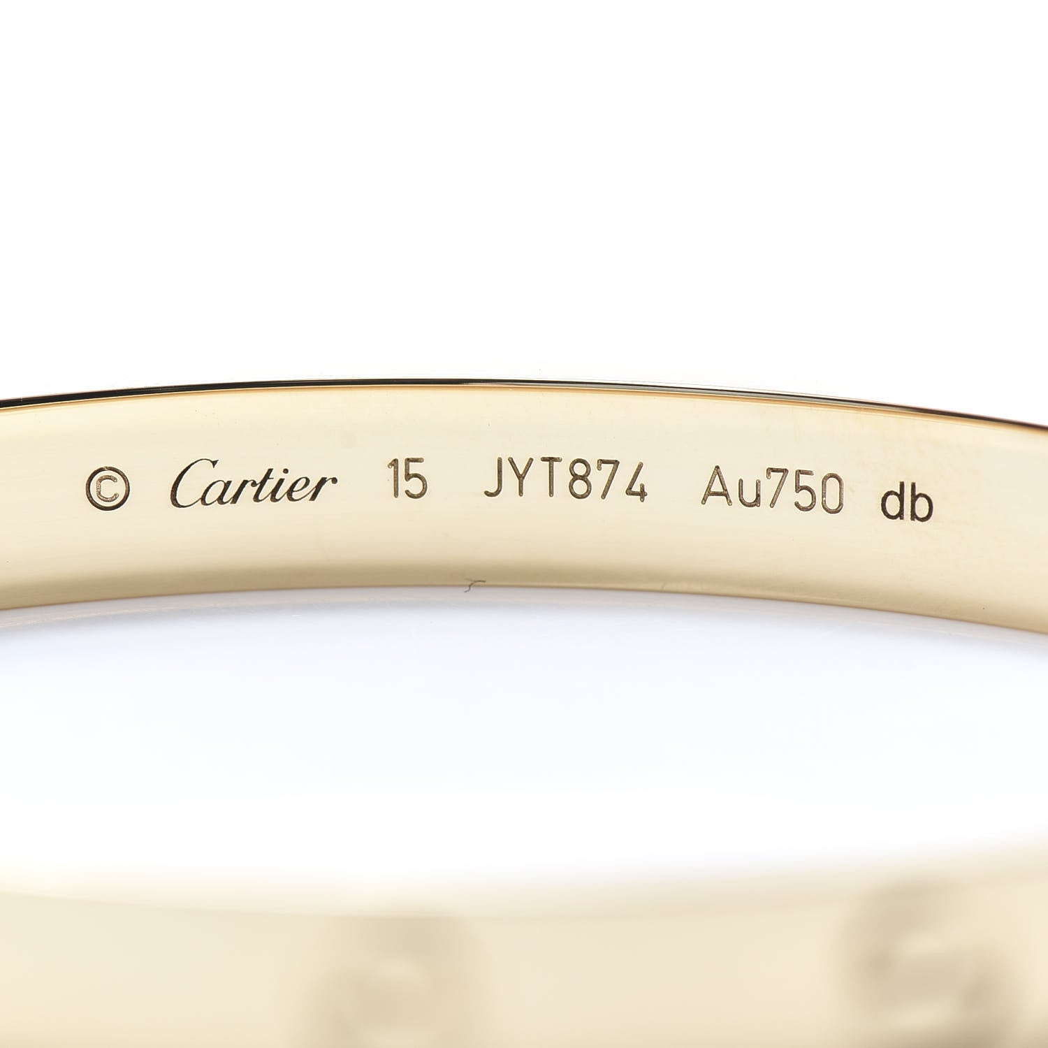 Cartier 18K Yellow Gold LOVE Bracelet 15 4 of 6