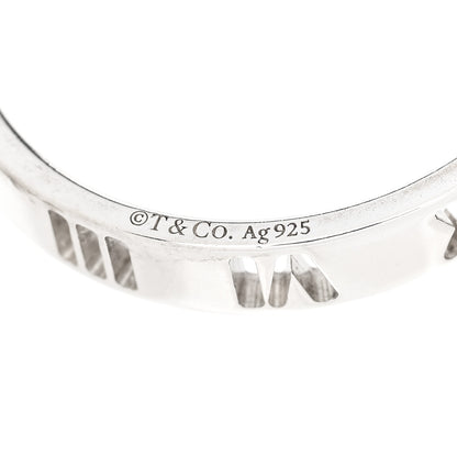 Tiffany Sterling Silver Narrow Atlas Pierced Ring 58 8.25 4 of 4