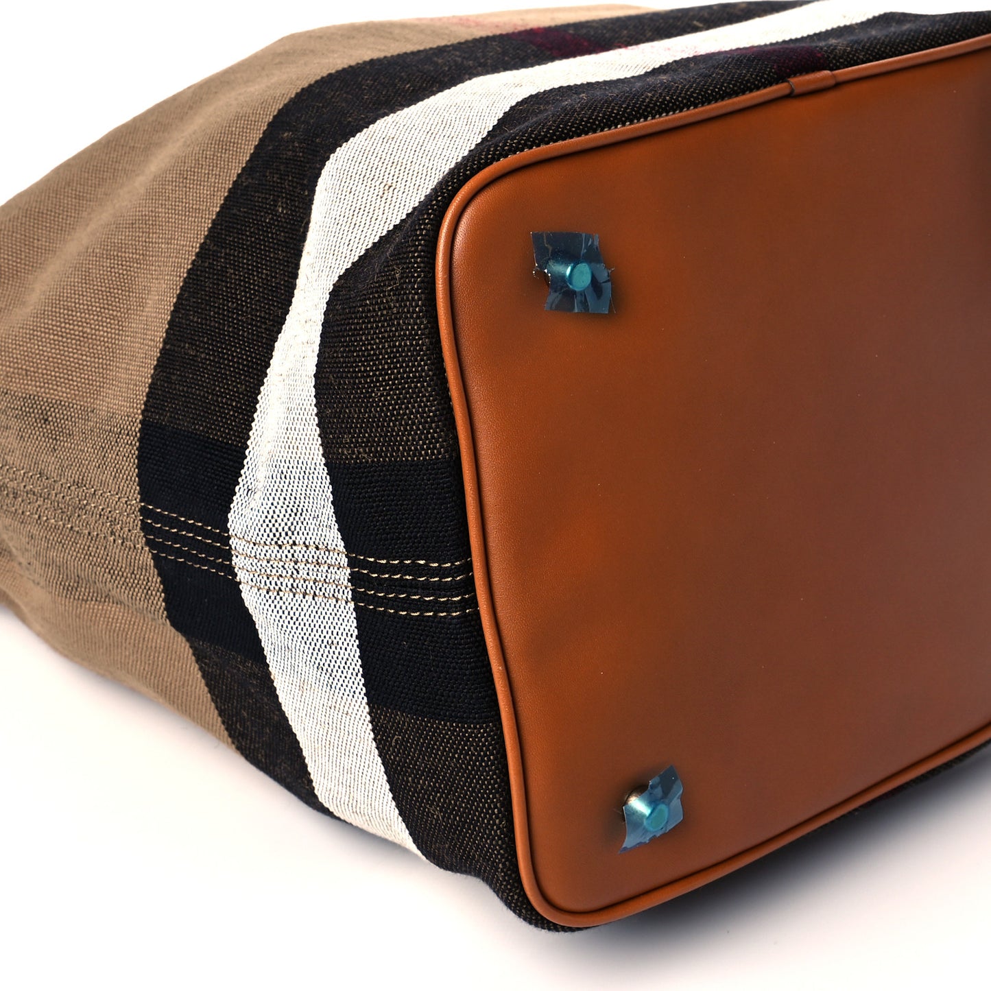 Canvas Mega Check Medium Ashby Hobo Saddle Brown