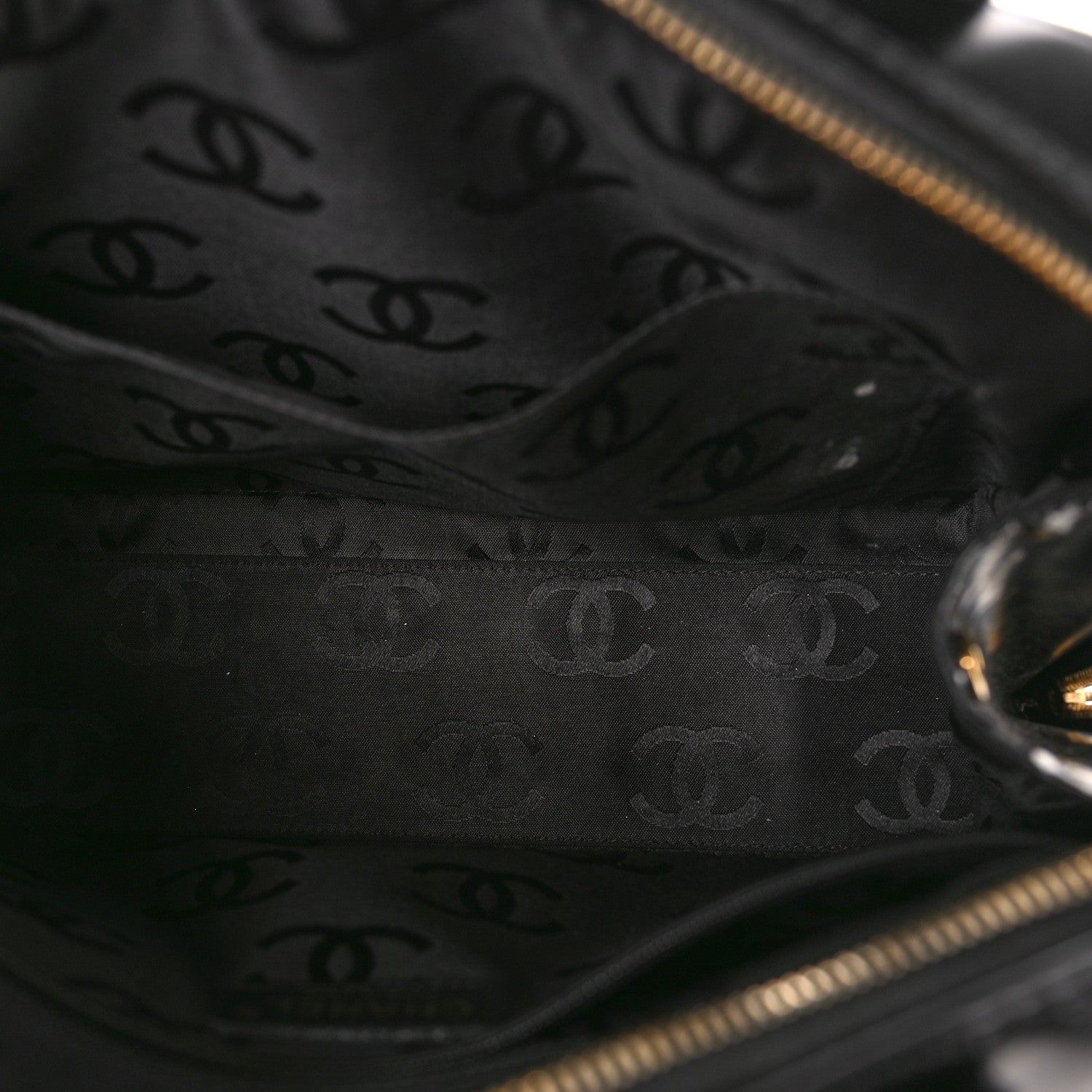 Chanel Calfskin Stitch Surpique Bowler Black 5 of 8