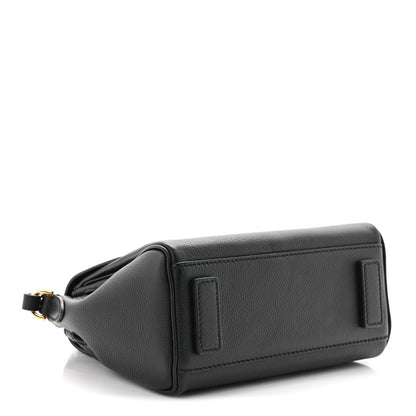 Versace Grained Calfskin Small La Medusa Top Handle Bag Black 6 of 17