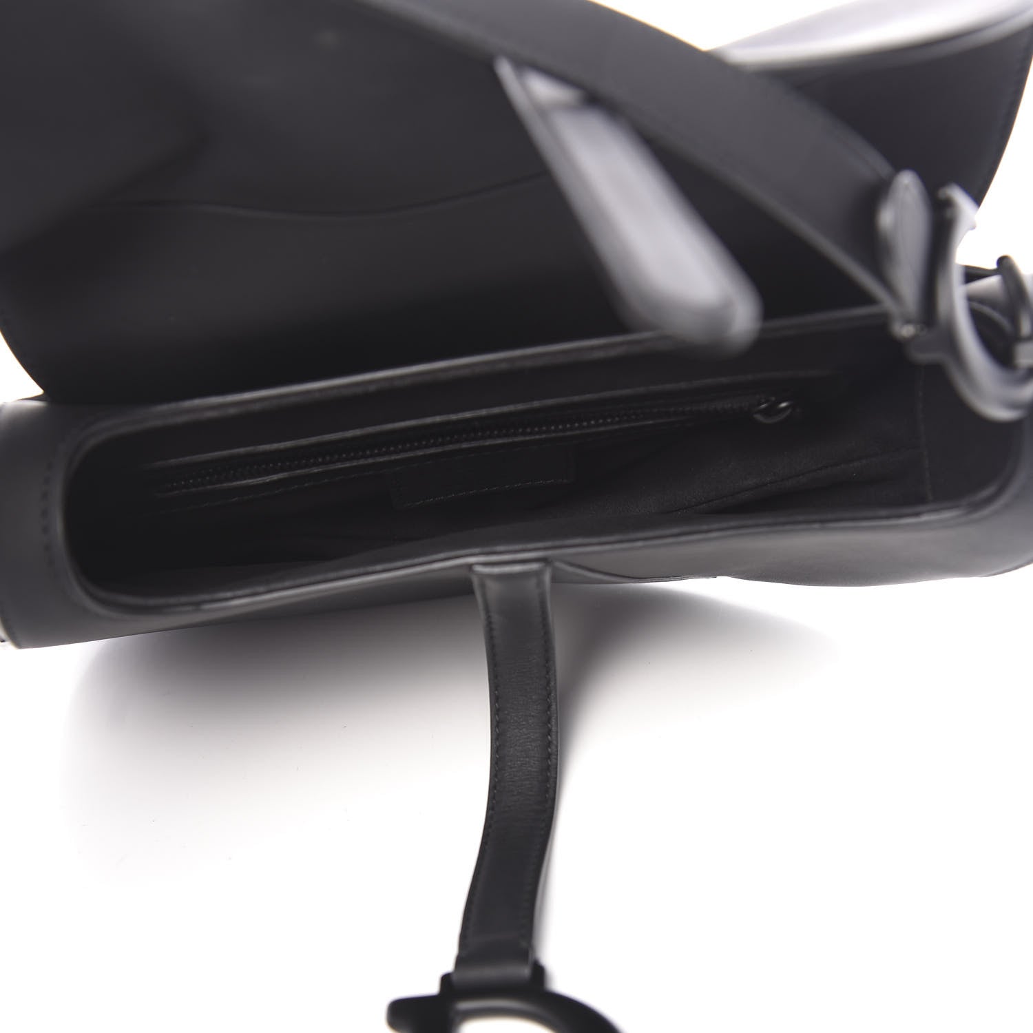 Christian Dior Ultra Matte Calfskin Saddle Bag Black 5 of 13