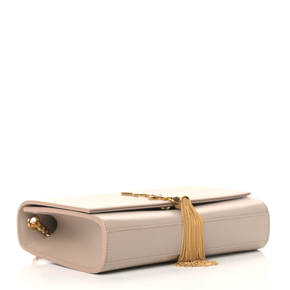 Saint Laurent Smooth Calfskin Medium Classic Monogram Kate Tassel Satchel Nude Powder 4 of 10