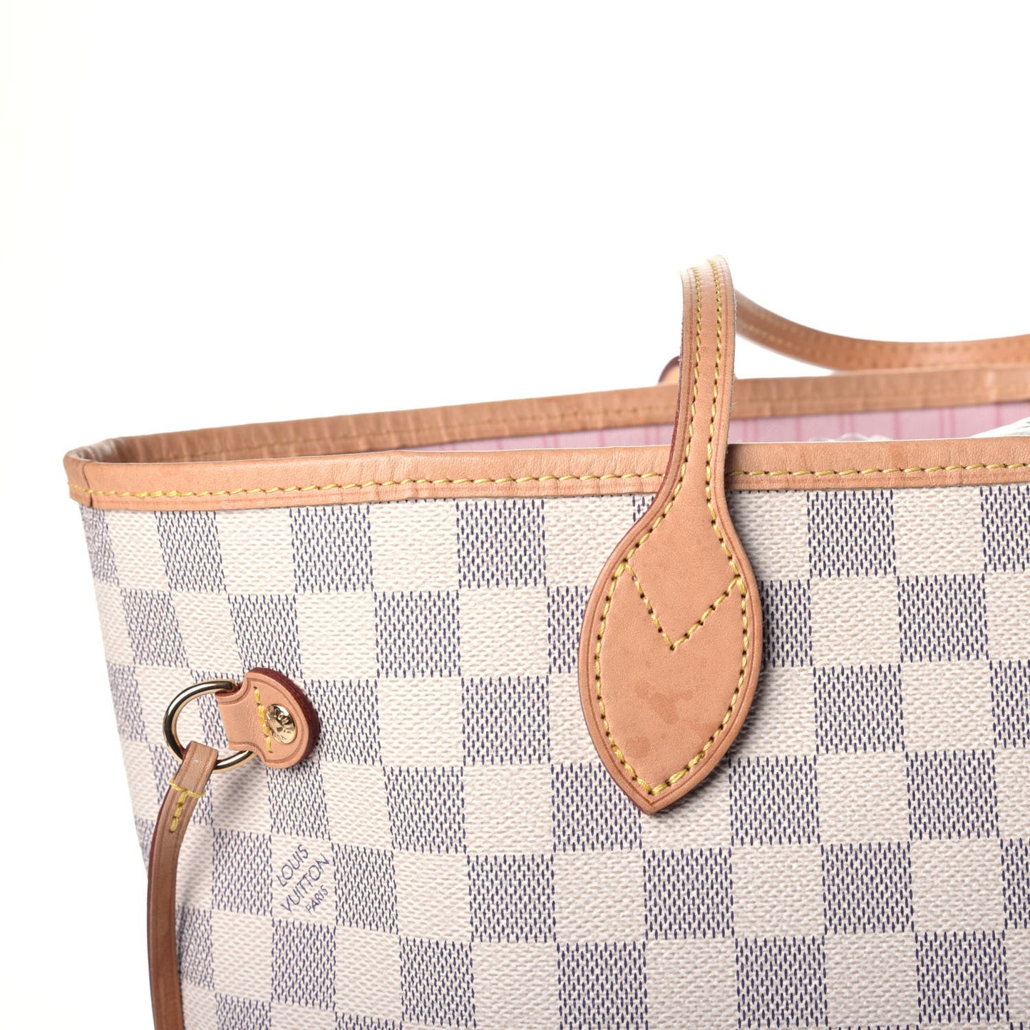Damier Azur Neo Neverfull MM Rose Ballerine