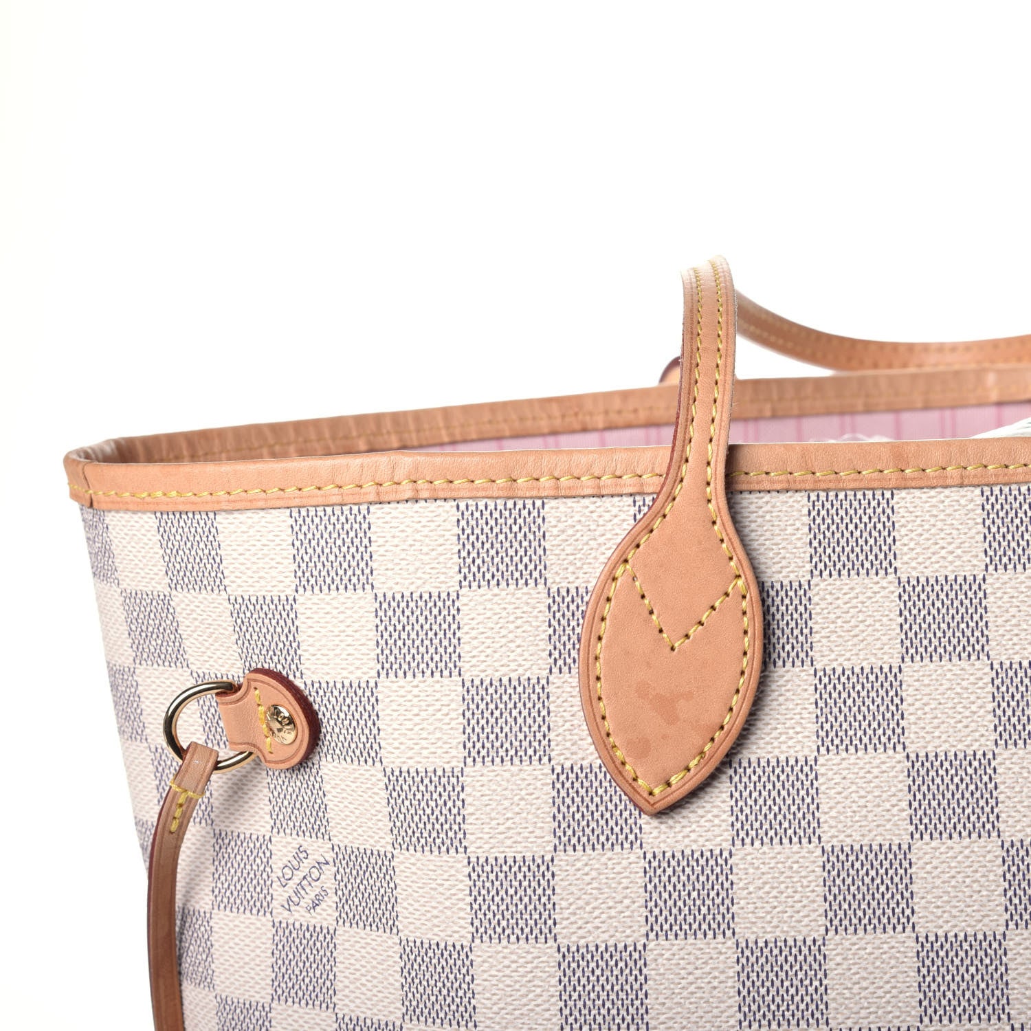Louis Vuitton Damier Azur Neo Neverfull MM Rose Ballerine 18 of 20