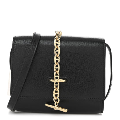 Hermes Chevre Chamkila Chaine d'Ancre To Go Wallet Black 1 of 12
