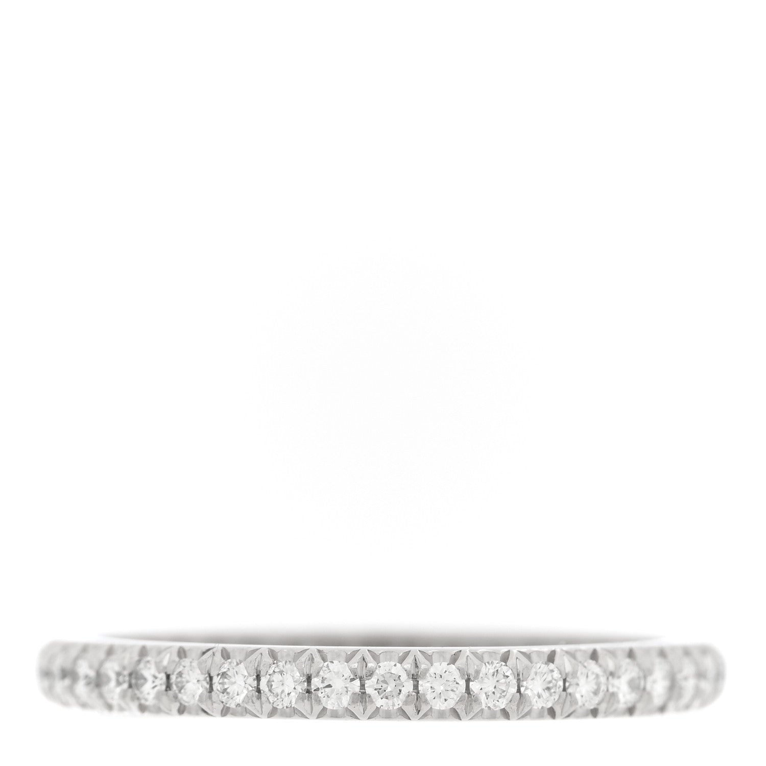 Tiffany Platinum Diamond Soleste Full Eternity Band Ring 50 5.25 3 of 6
