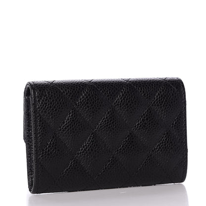 Chanel Caviar Quilted Flap Card Holder Black 2 of 11