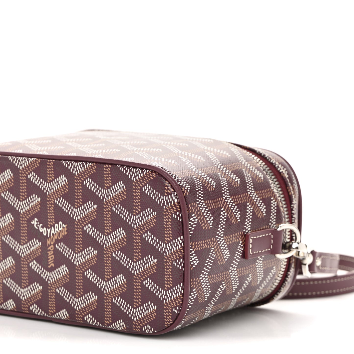 Goyardine Muse Mini Vanity Case Burgundy