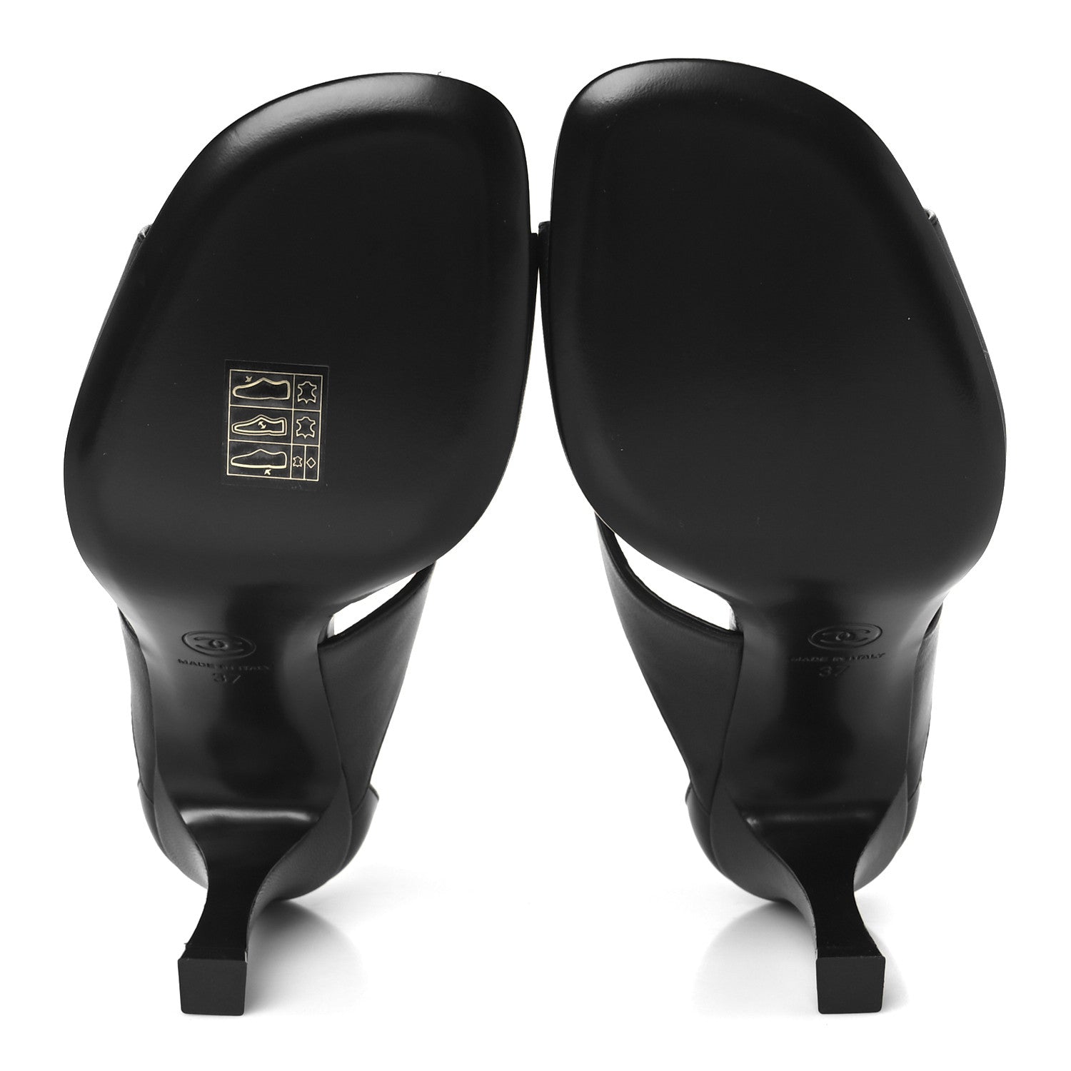 Chanel Lambskin CC Strappy Sandal 37 Black 1760673 – FASHIONPHILE
