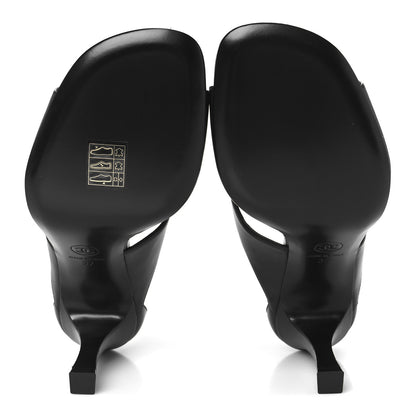Chanel Lambskin CC Strappy Sandal 37 Black 6 of 9