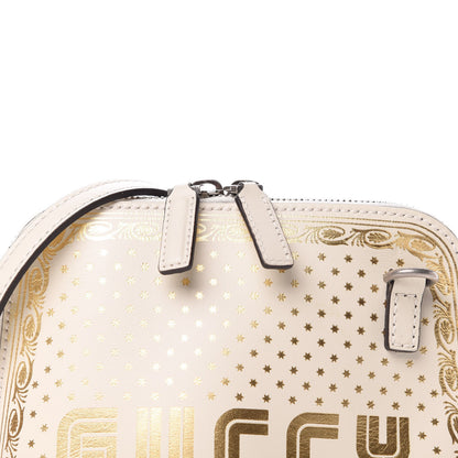 Gucci X SEGA Calfskin GUCCY Stars Mini Dome Shoulder Bag Moon Steller White Gold 10 of 10